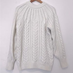 H&M Size S. Cable Knit Sweater. Color Cream